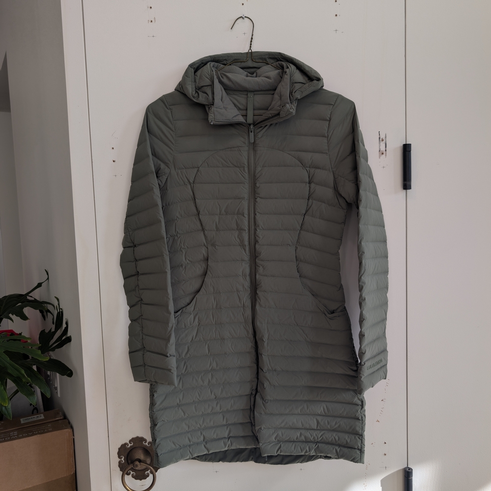 Lululemon Women's Quilted Hooded Jacket - Brown